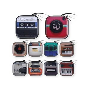 Retro Tinplate 2pcs Mini Storage Zipper Case / Coin Purse